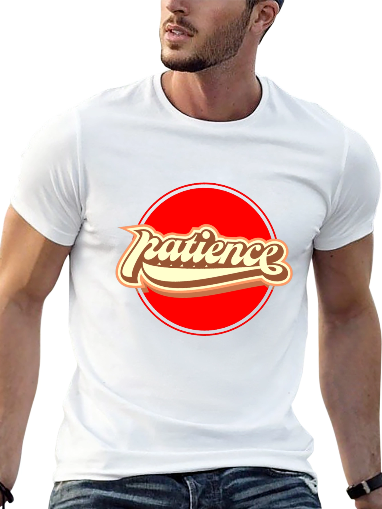 Patience Retro Graphic T-Shirt - Comfort Black Tee