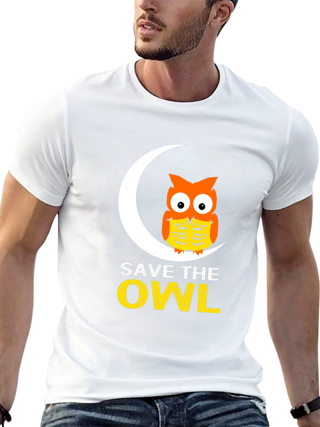 Save the Owl Graphic Tee - Black