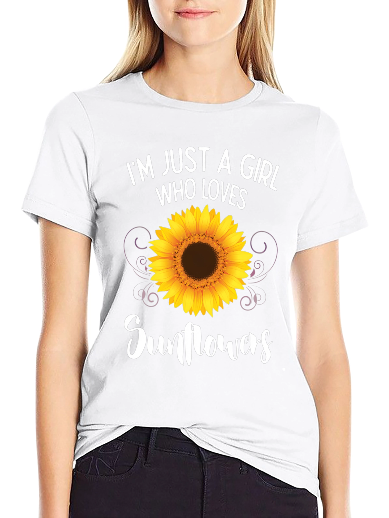 Sunflower Girl T-Shirt - Love Sunflowers!