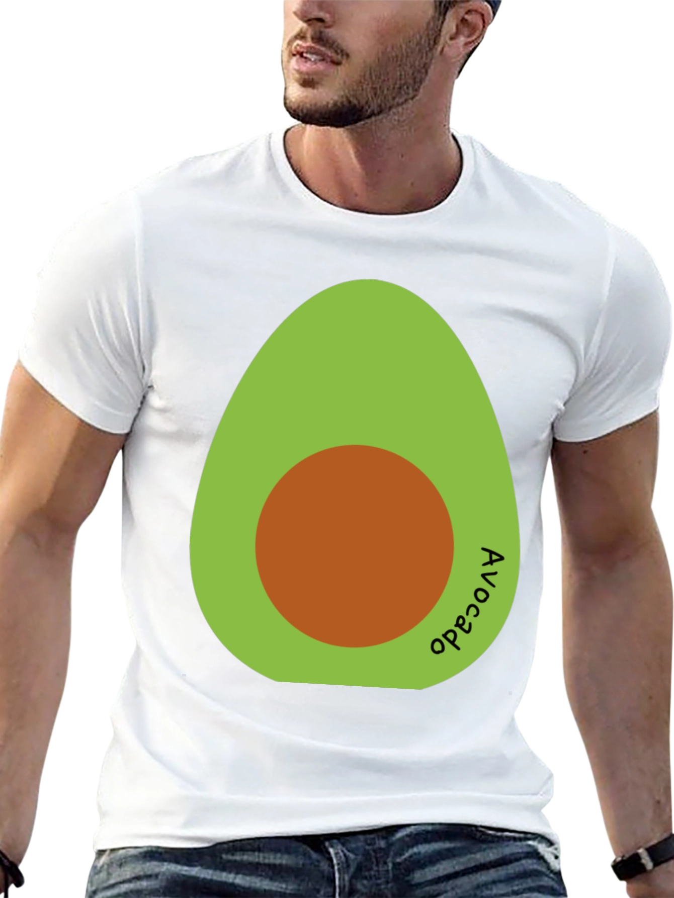 Avocado Graphic T-Shirt - Black