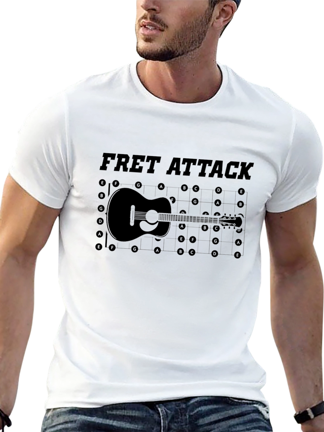 Fret Attack Guitar Graphic Tee