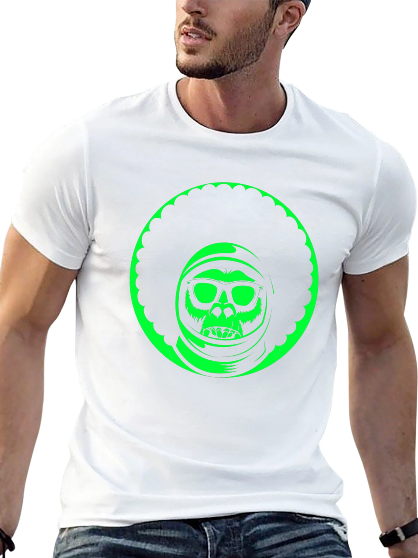 Funky Afro Space Monkey Tee
