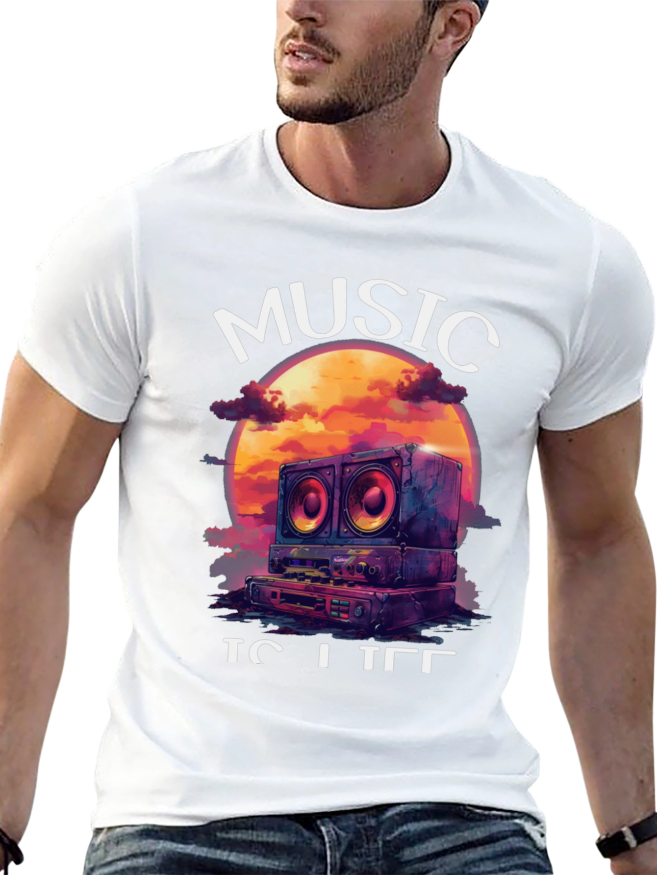 Music is Life Graphic Tee