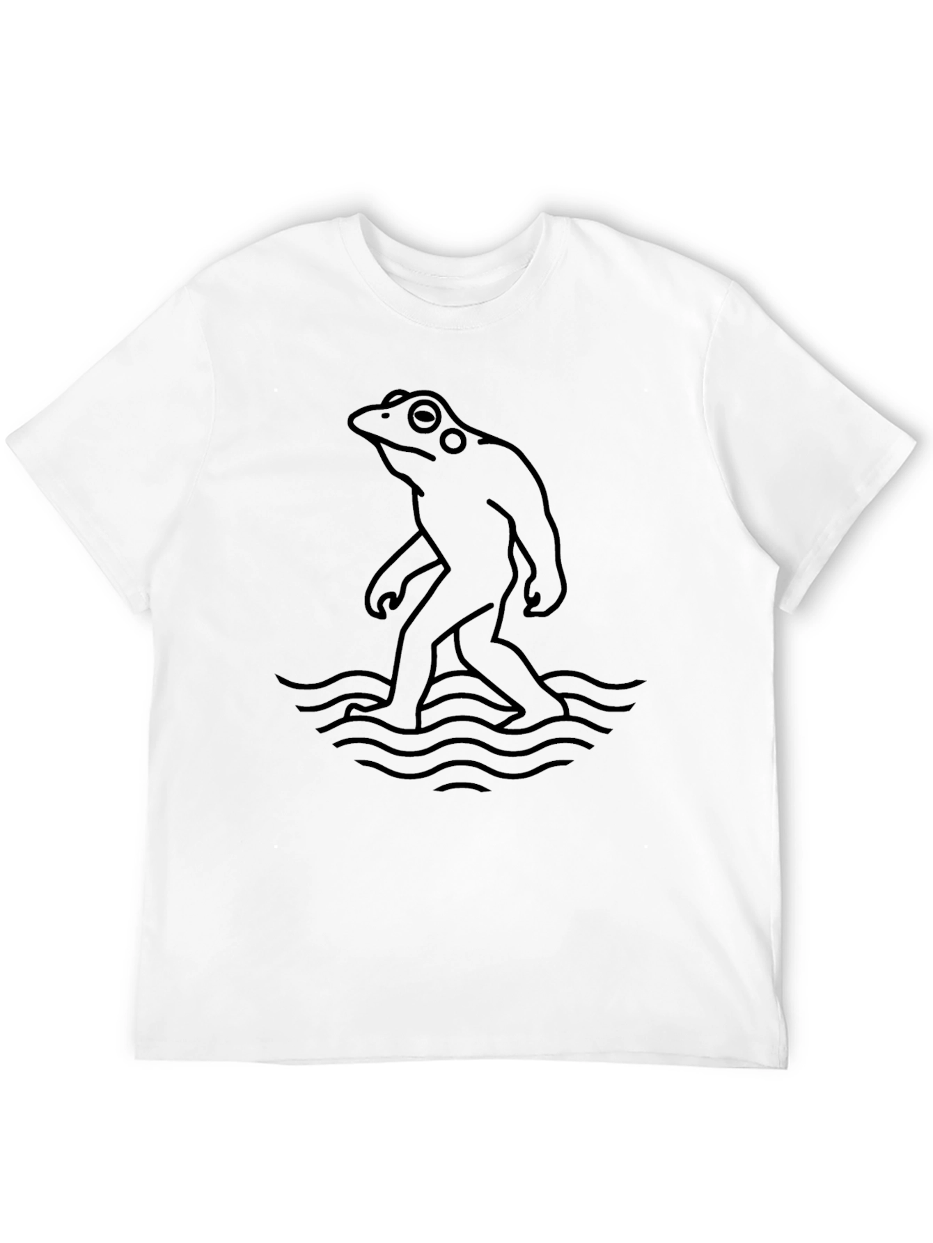 Frogfoot Black T-Shirt - Quirky Graphic Tee