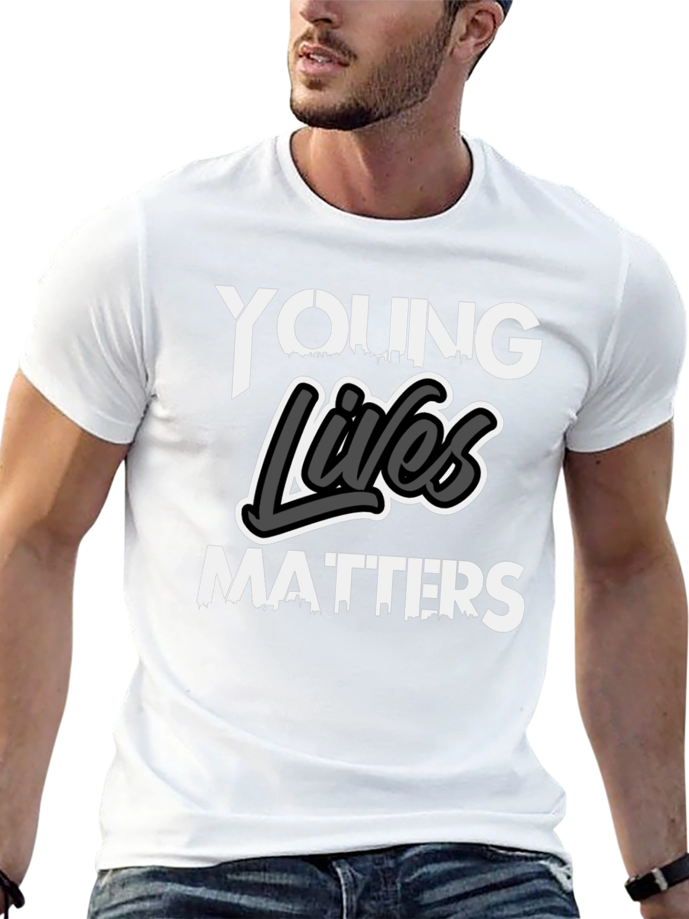 Young Lives Matters Graphic Tee - Black