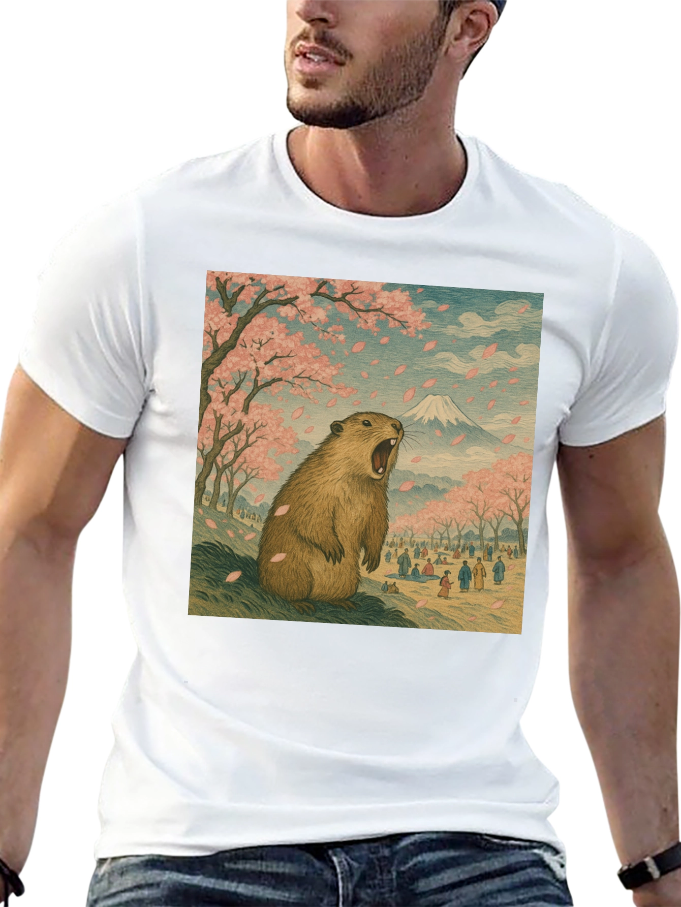 Beaver in Blossom T-Shirt