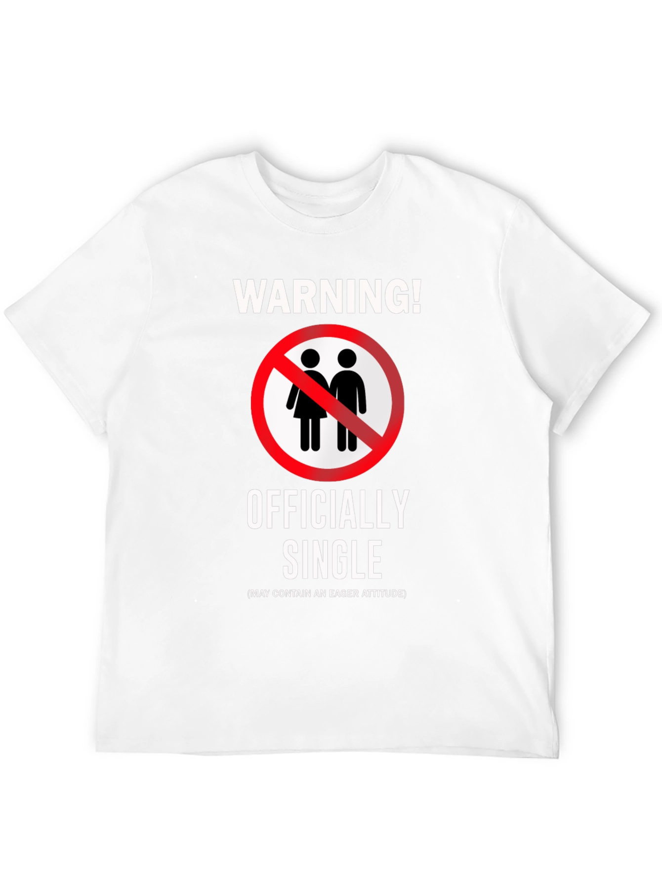 Officially Single Funny Novelty Graphic T-Shirt