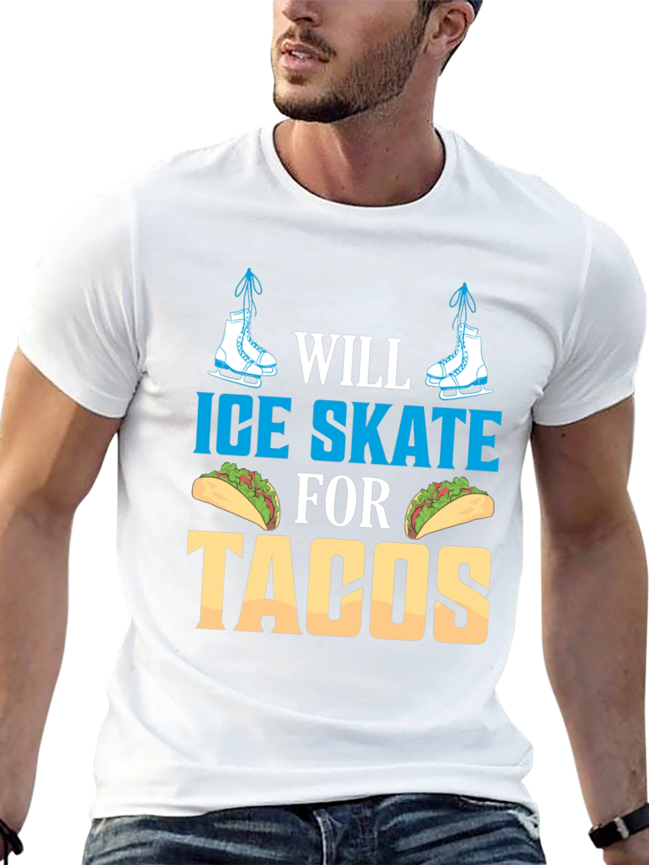 Ice Skate for Tacos Graphic Tee