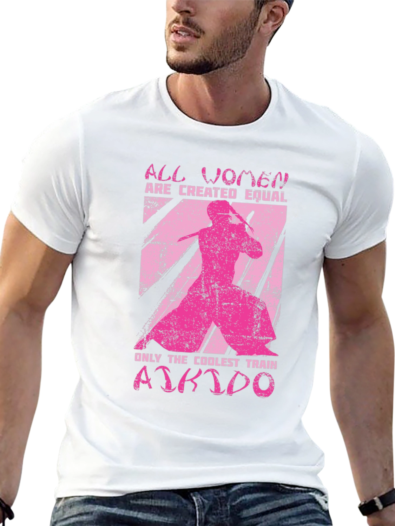 Coolest Women Train Aikido Black T-Shirt