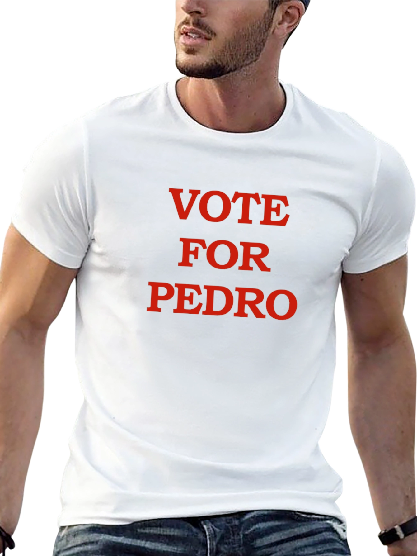 Vote For Pedro Black T-Shirt