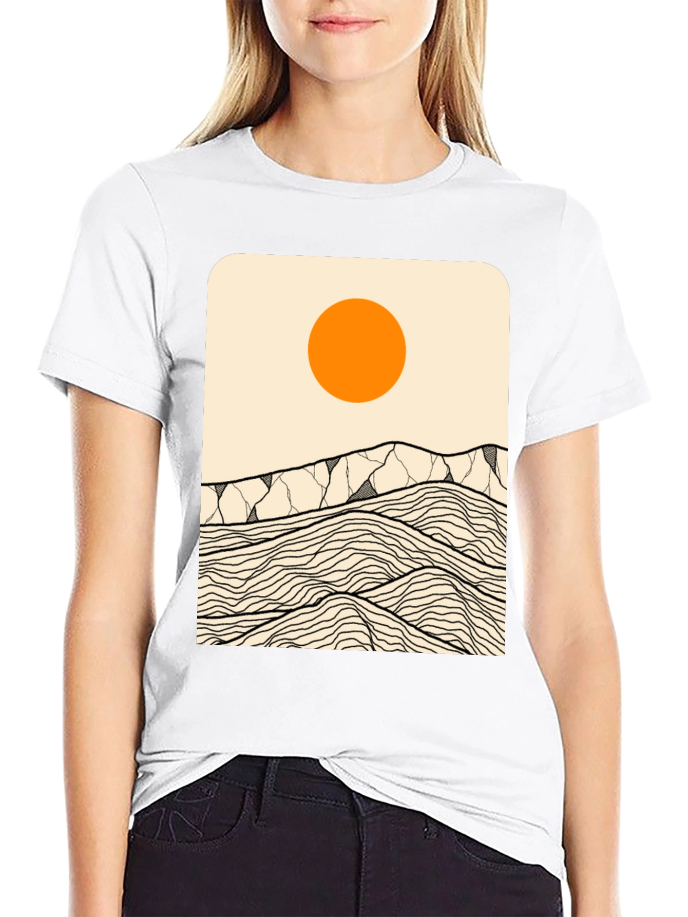 Abstract Mountainscape T-Shirt