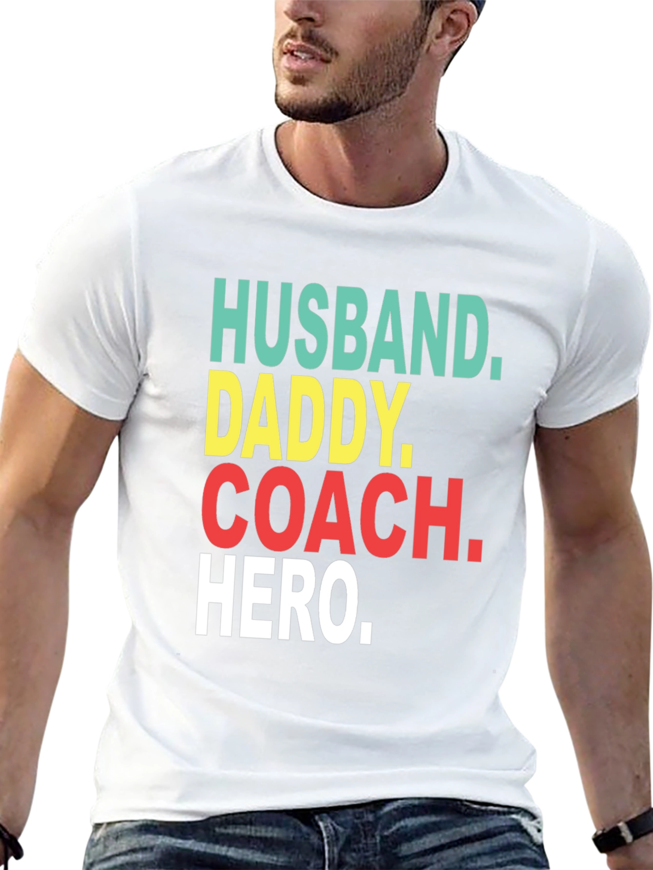 Husband Daddy Coach Hero T-Shirt