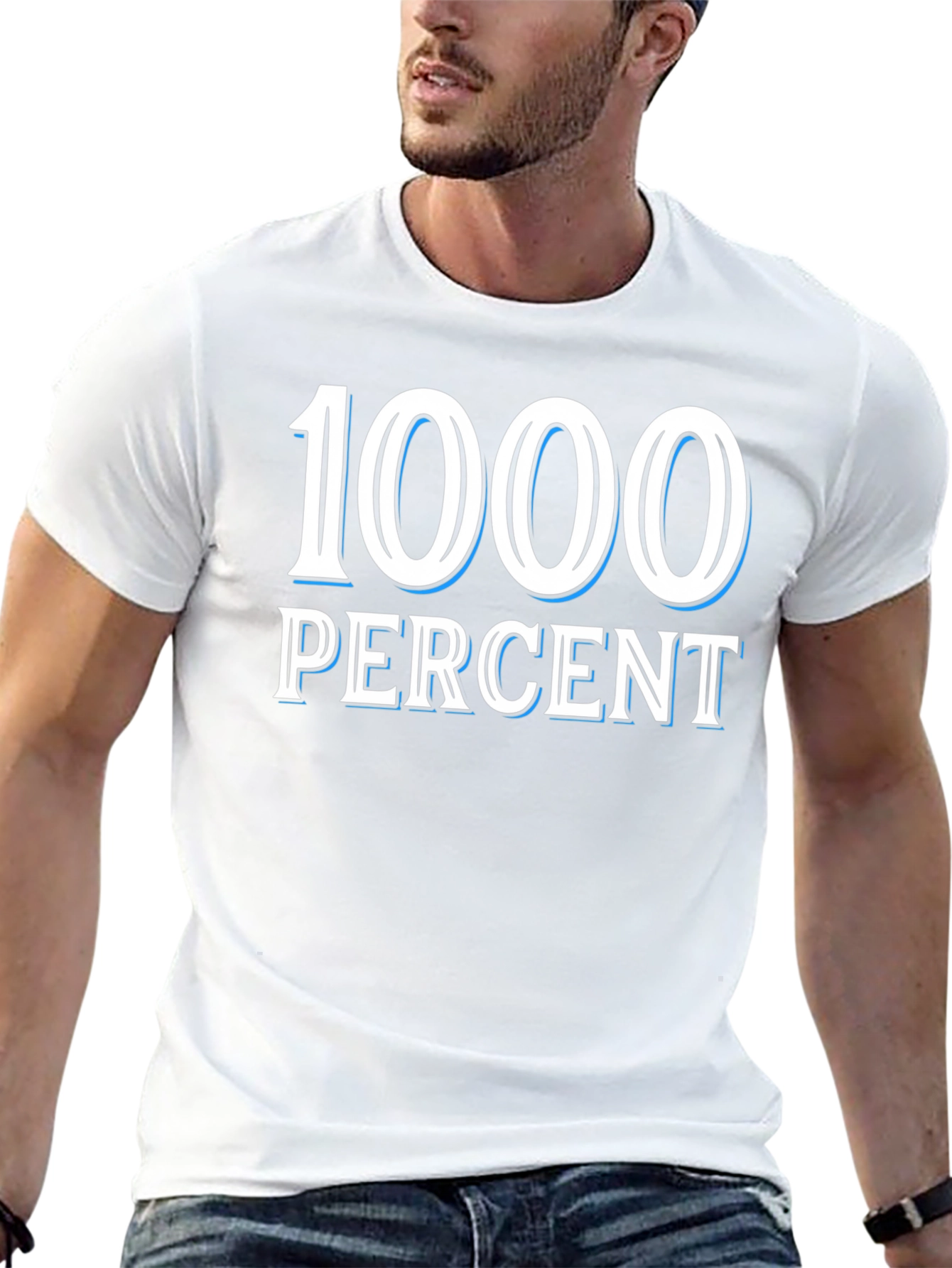 1000 Percent Graphic T-Shirt - Bold Statement Tee