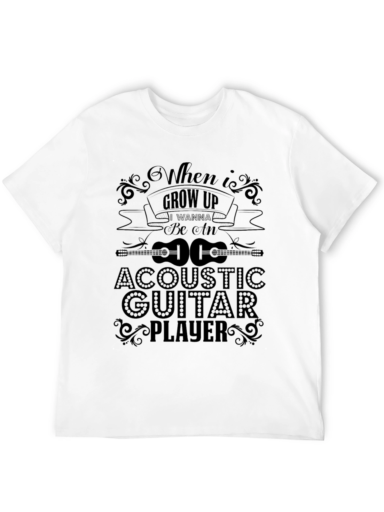 Acoustic Guitar Player T-Shirt - When I Grow Up