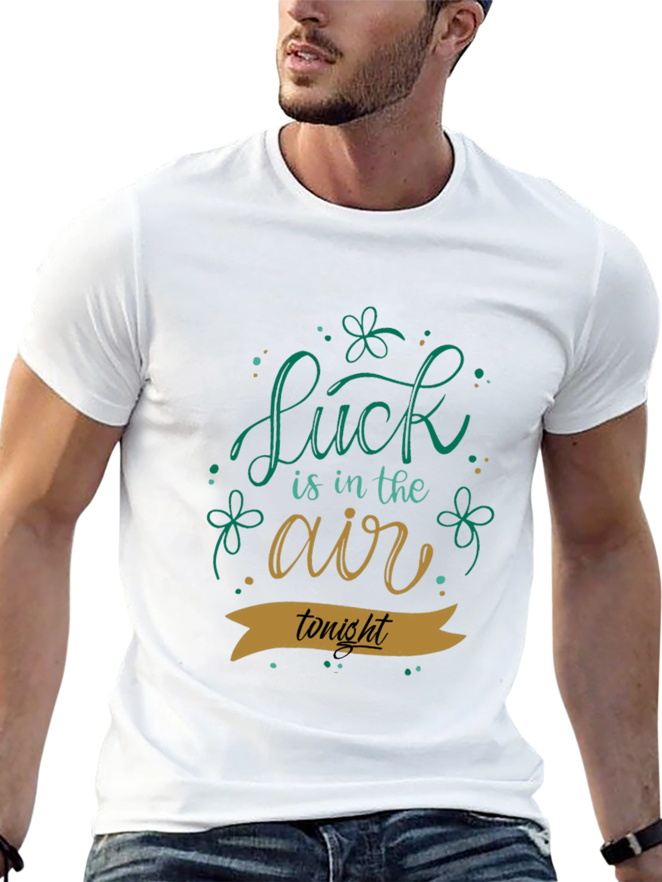Lucky St. Patricks Day Black T-Shirt