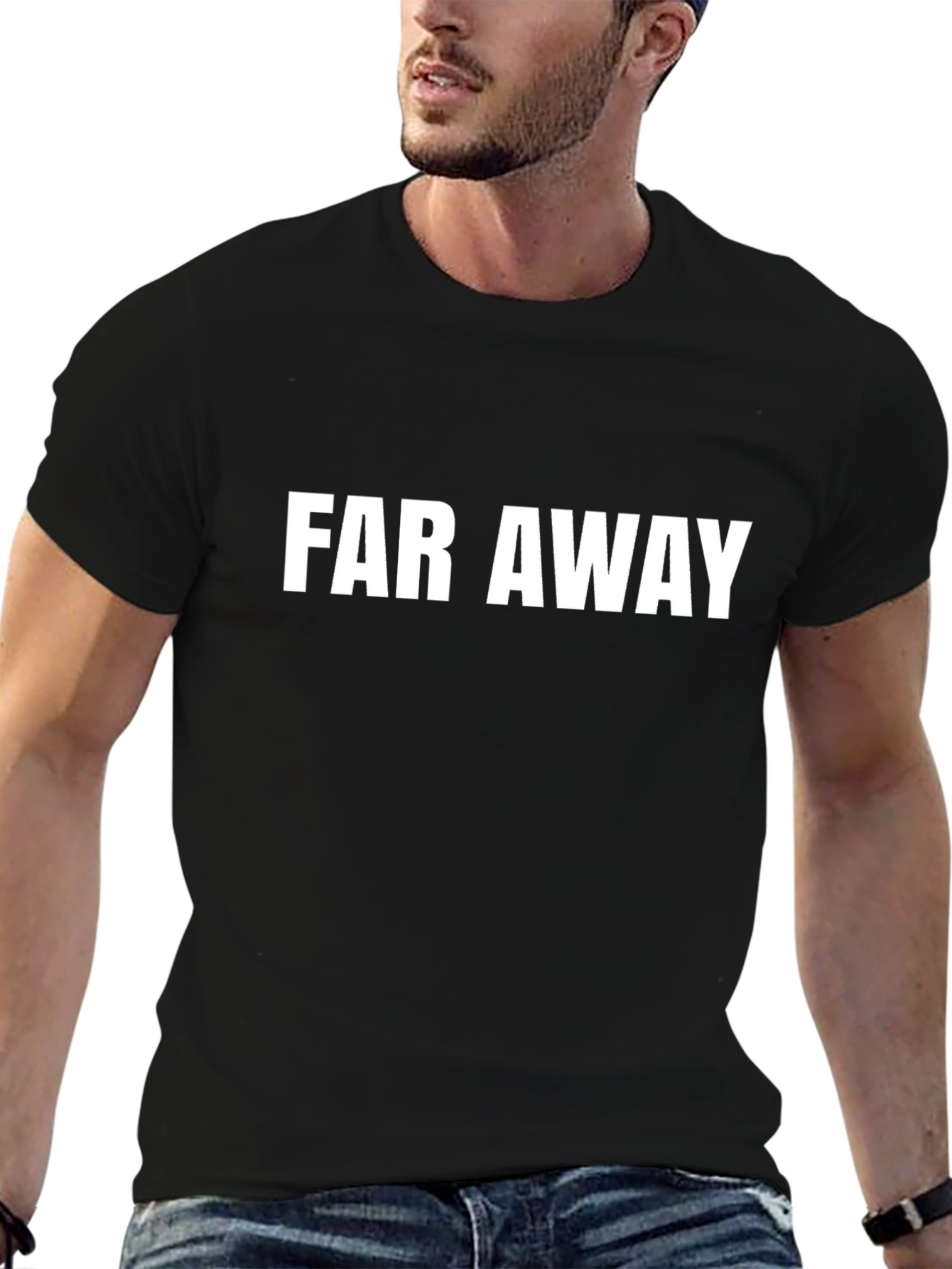 Far Away Black Graphic Tee - Mens