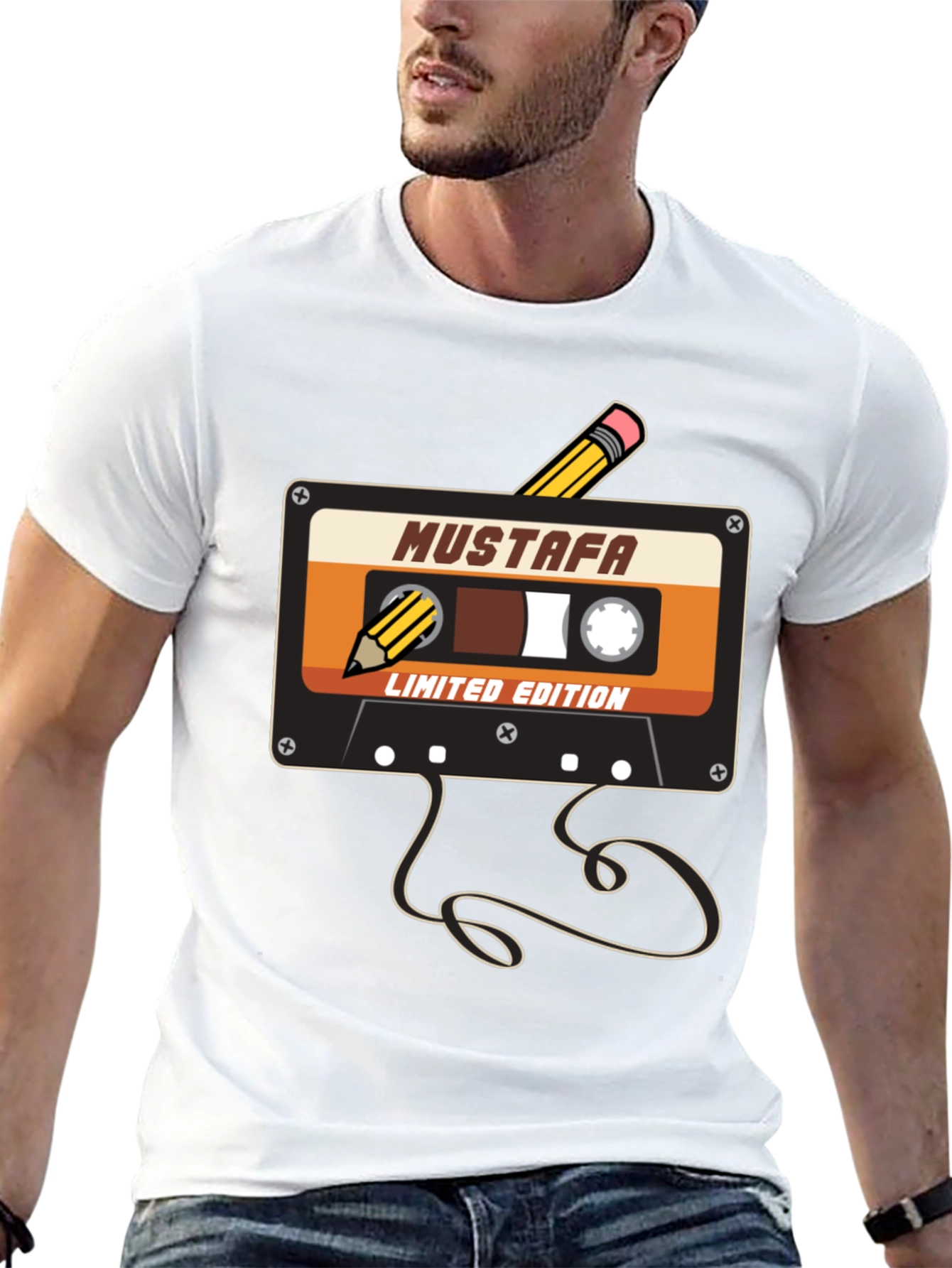 Mustafa Cassette Tape T-Shirt