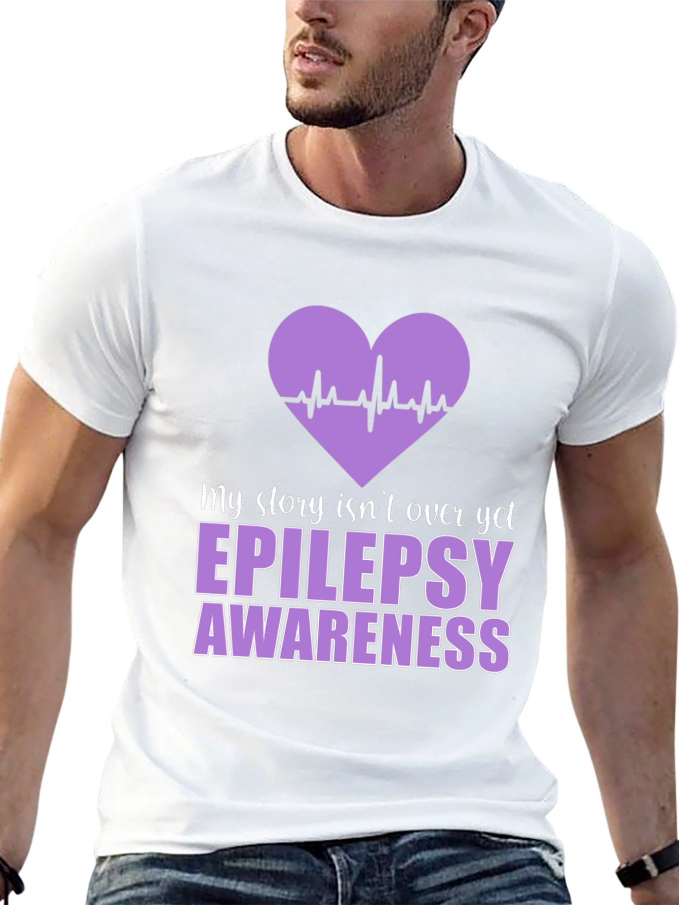 Epilepsy Awareness Heartbeat T-Shirt