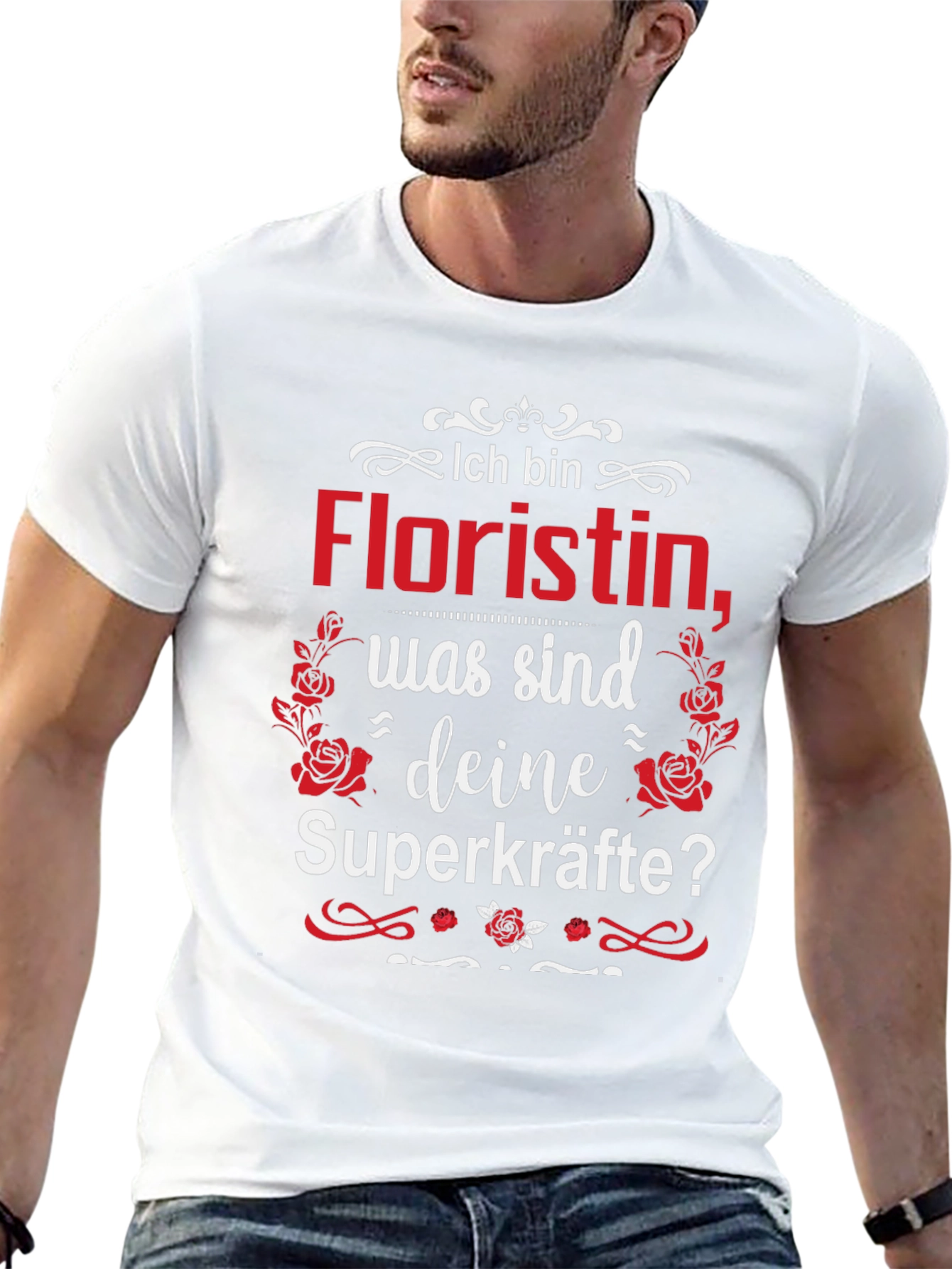 Floristin Superkräfte T-Shirt German Florist Tee