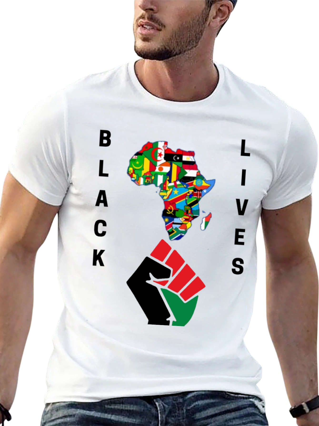 Black Lives Africa Fist T-Shirt