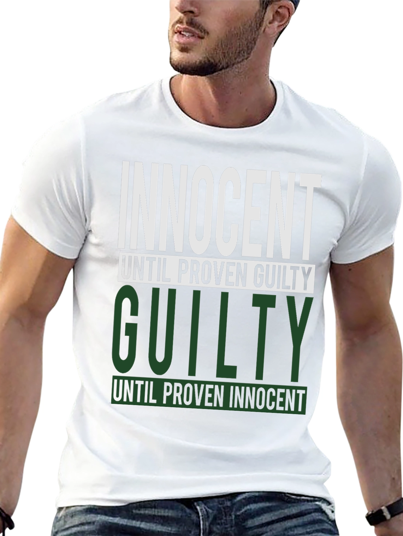 Innocent Until Proven Guilty Black T-Shirt