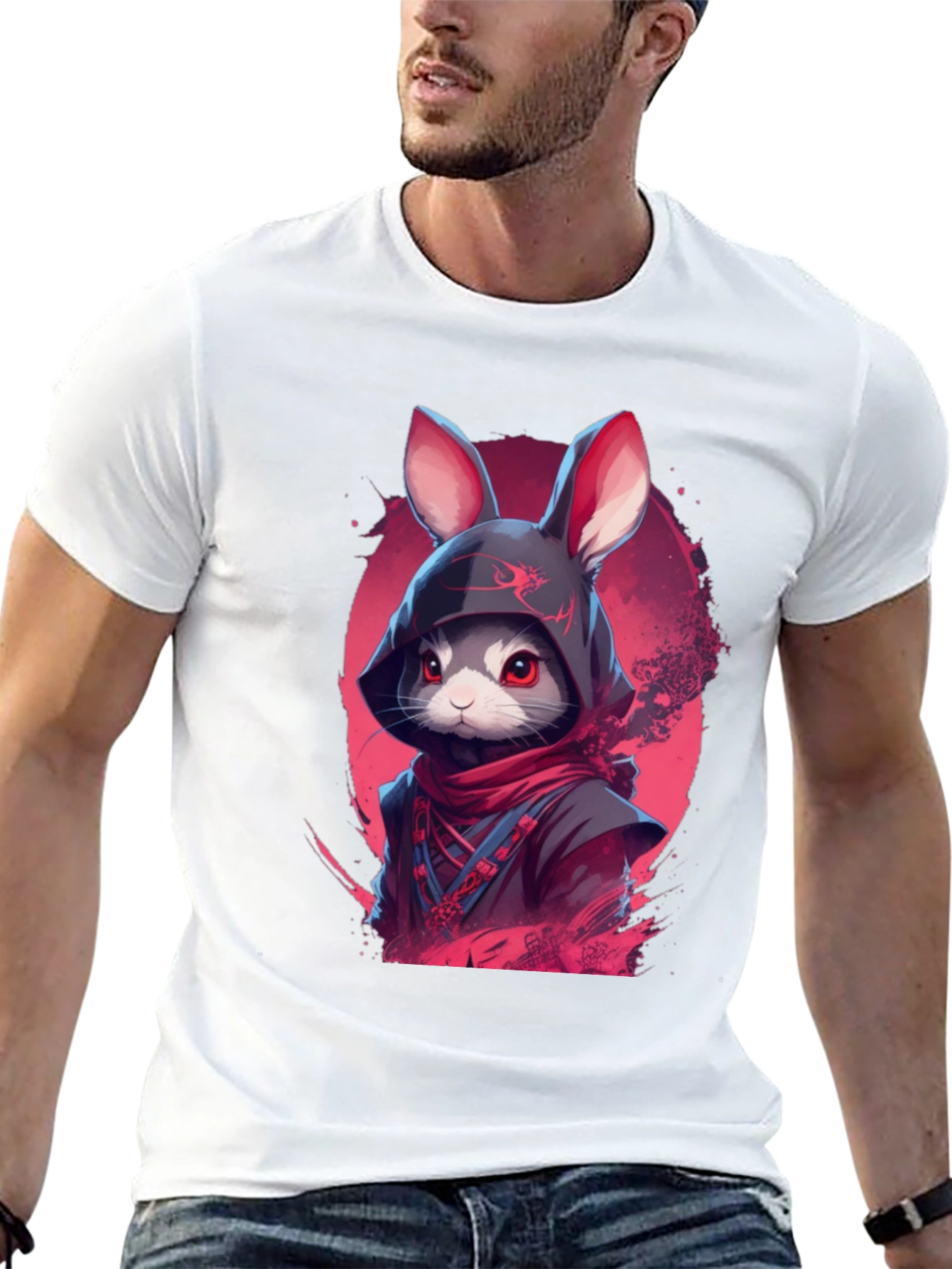 Ninja Rabbit Graphic Tee - Urban Style