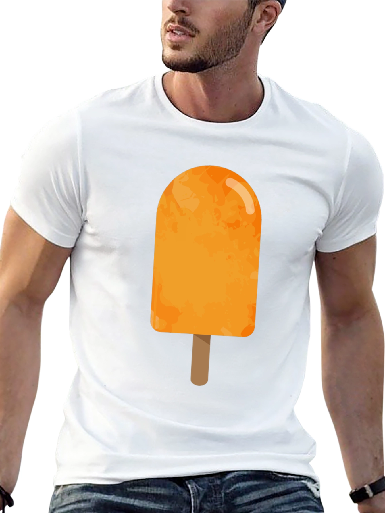 Orange Popsicle Graphic Tee - Summer Cool