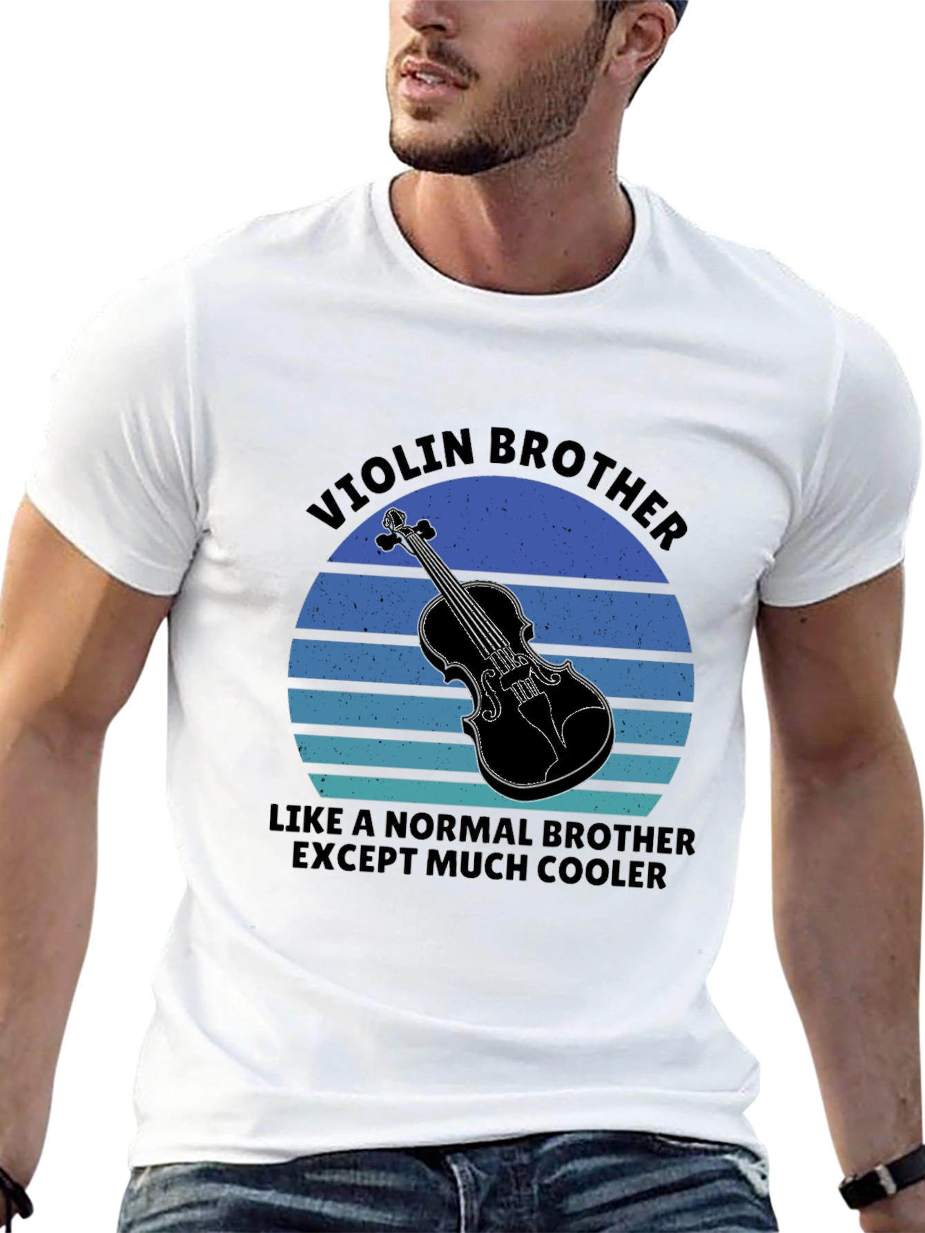 Violin Brother Graphic Tee - Cool Musician T-Shirt