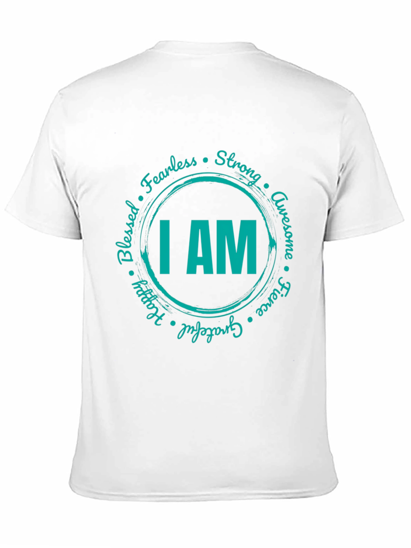 I AM Graphic Print Crew Neck T-Shirt