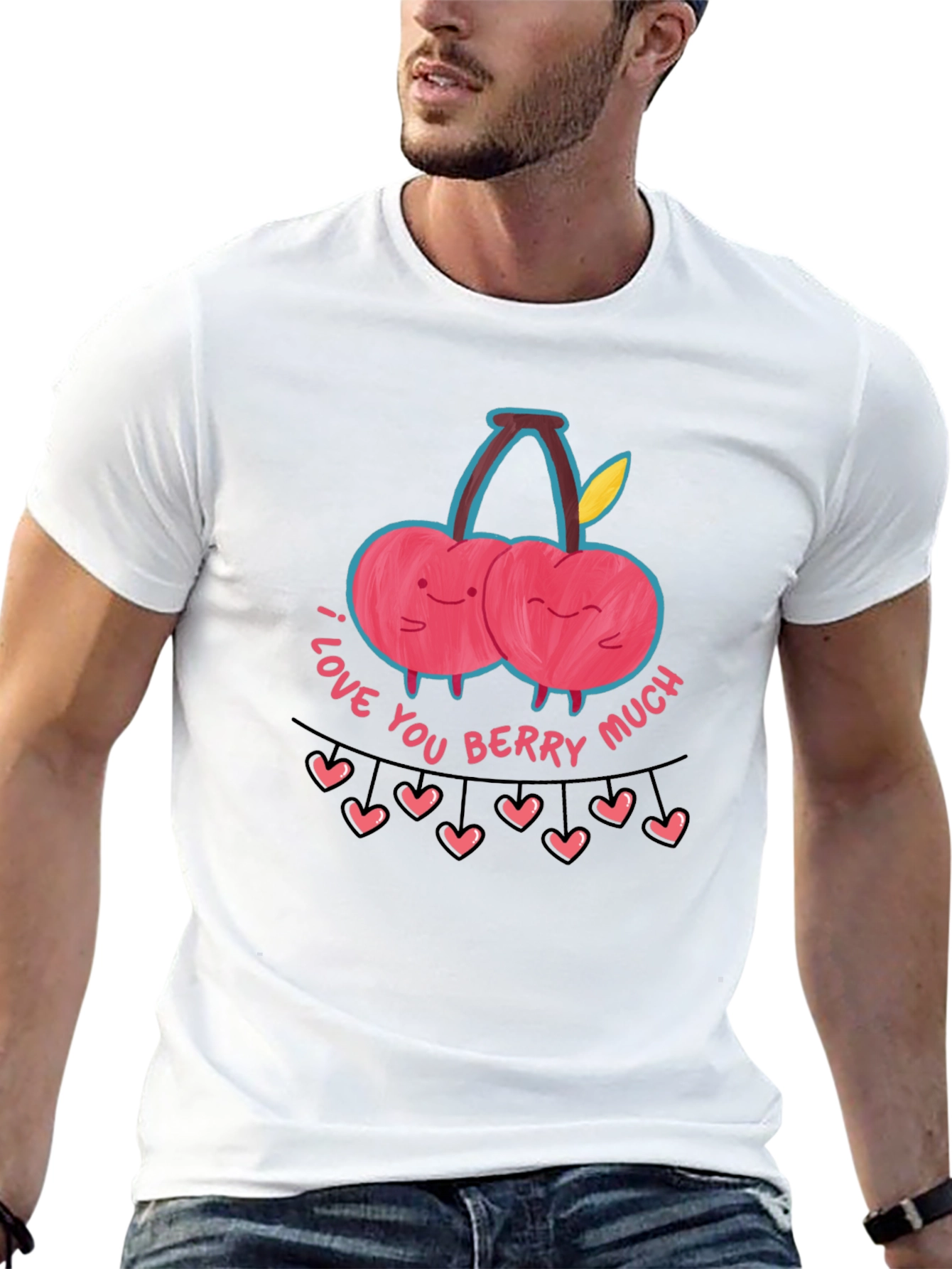 I Love You Berry Much Graphic Tee