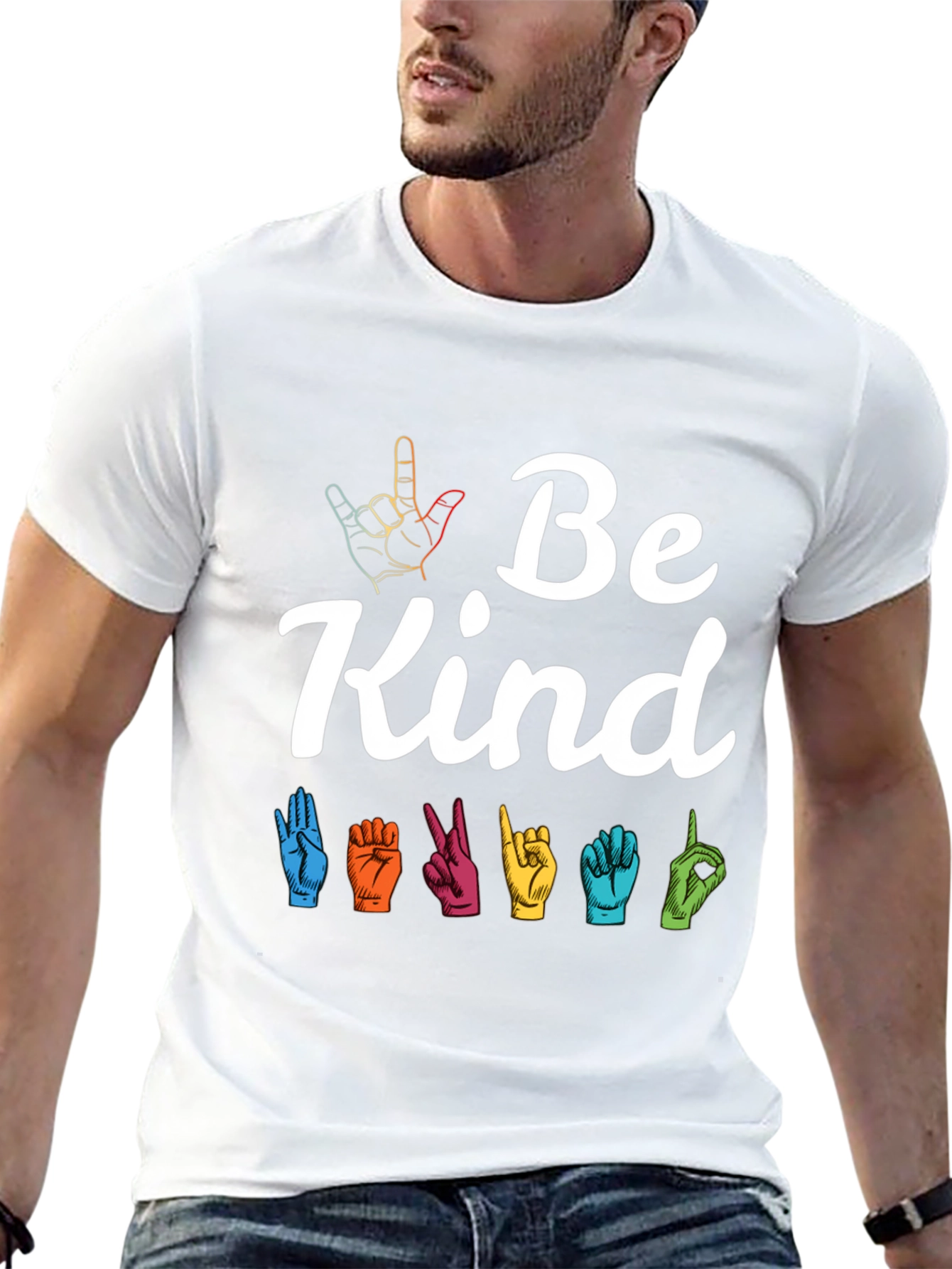 Be Kind Sign Language Graphic Tee