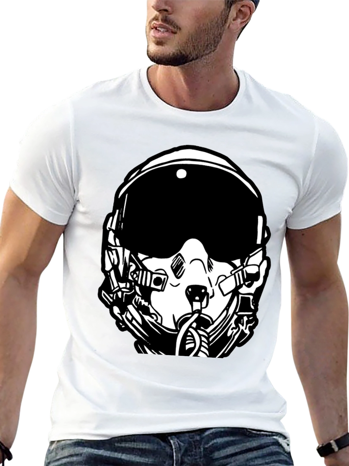 Pilot Helmet Graphic Tee