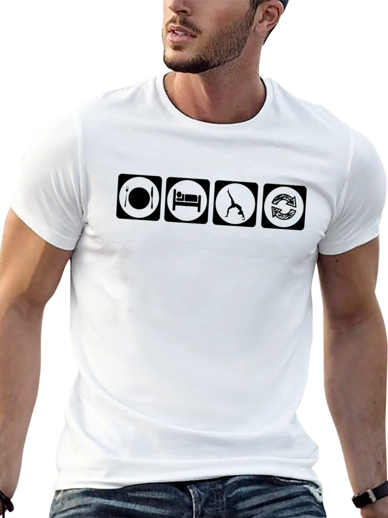 Eat Sleep Gymnastics Repeat T-Shirt