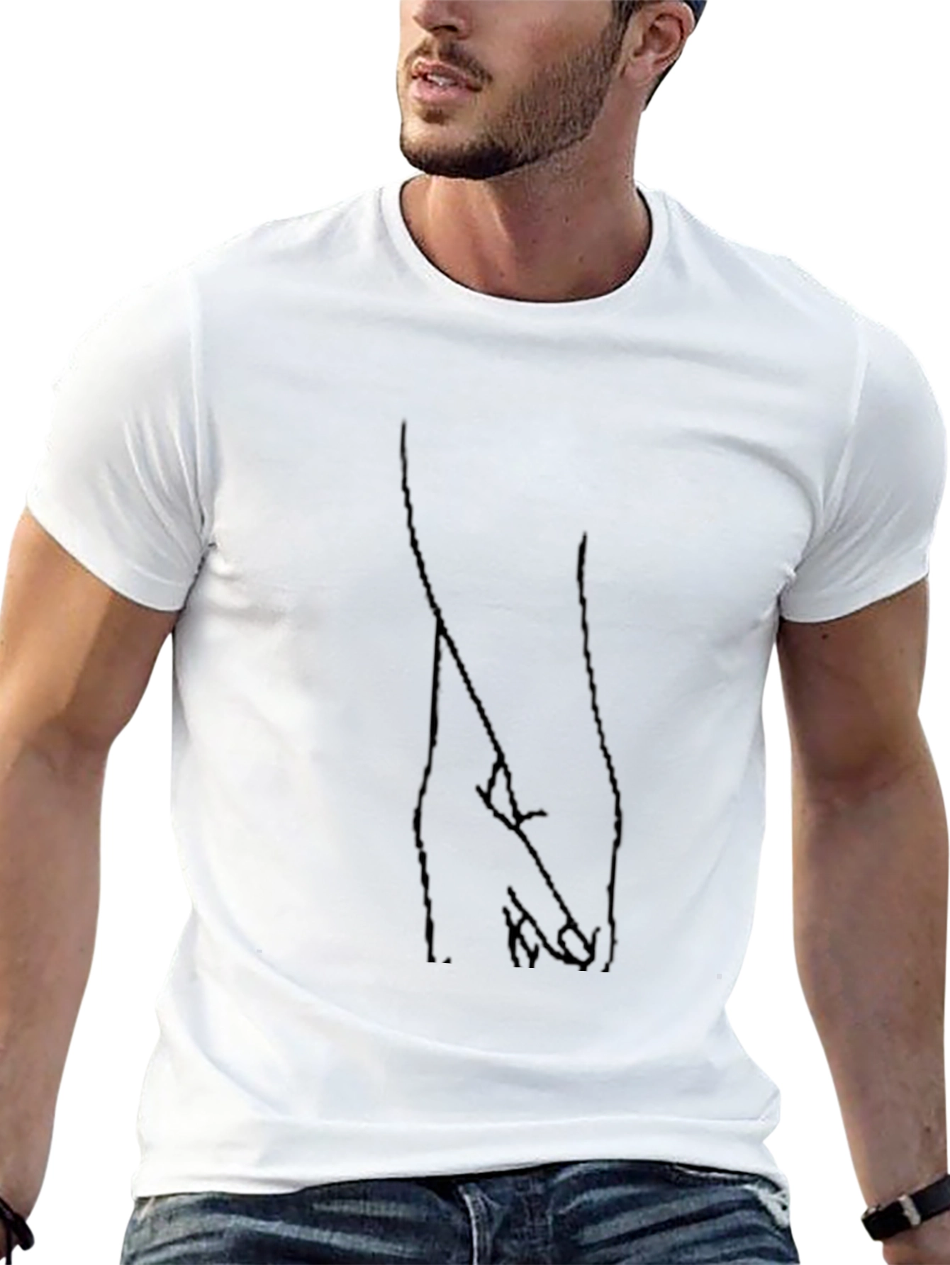 Hand Holding Graphic Tee - Stylish Black Shirt