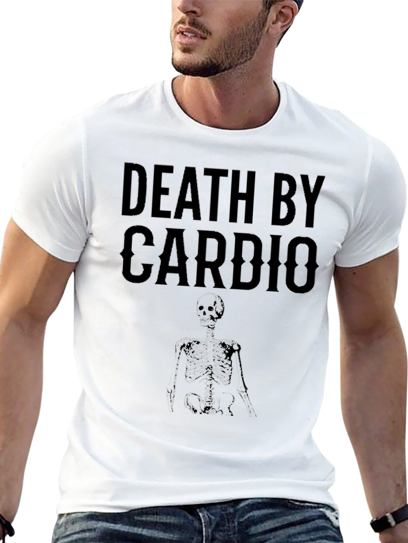 Death by Cardio T-Shirt - Funny Workout Tee