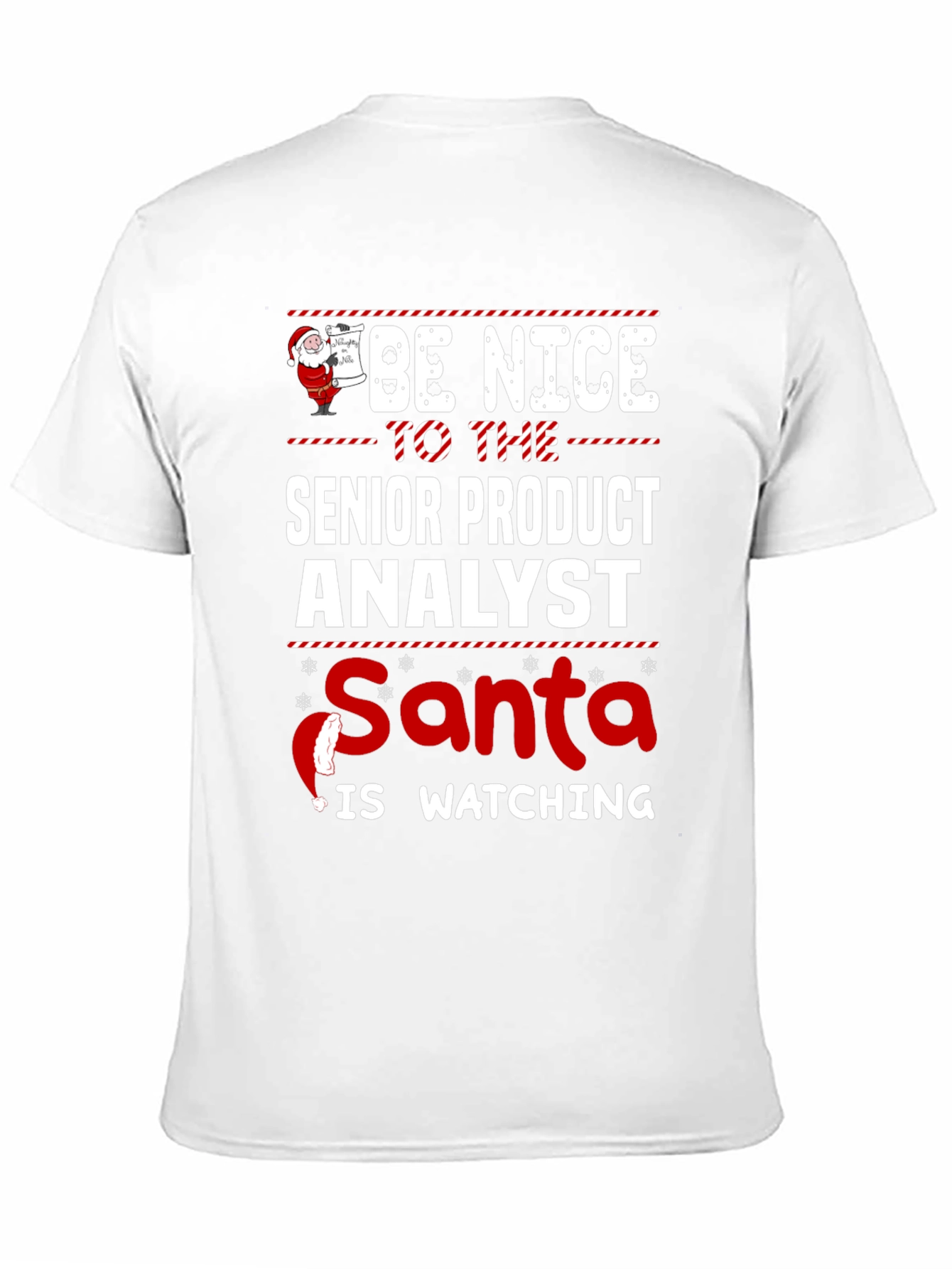 Senior Product Analyst Santa Watching T-Shirt