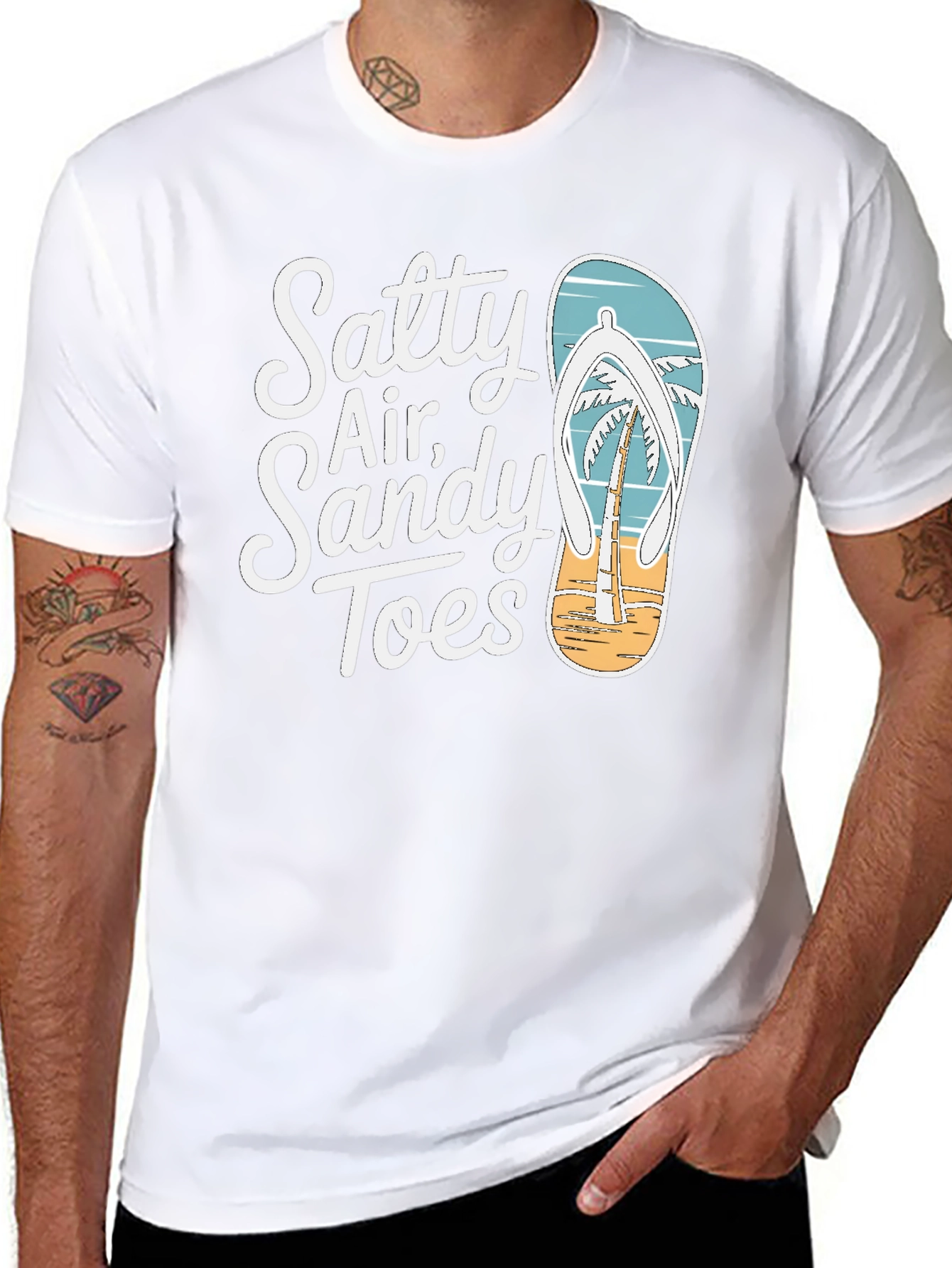 Salty Air Sandy Toes Graphic Tee