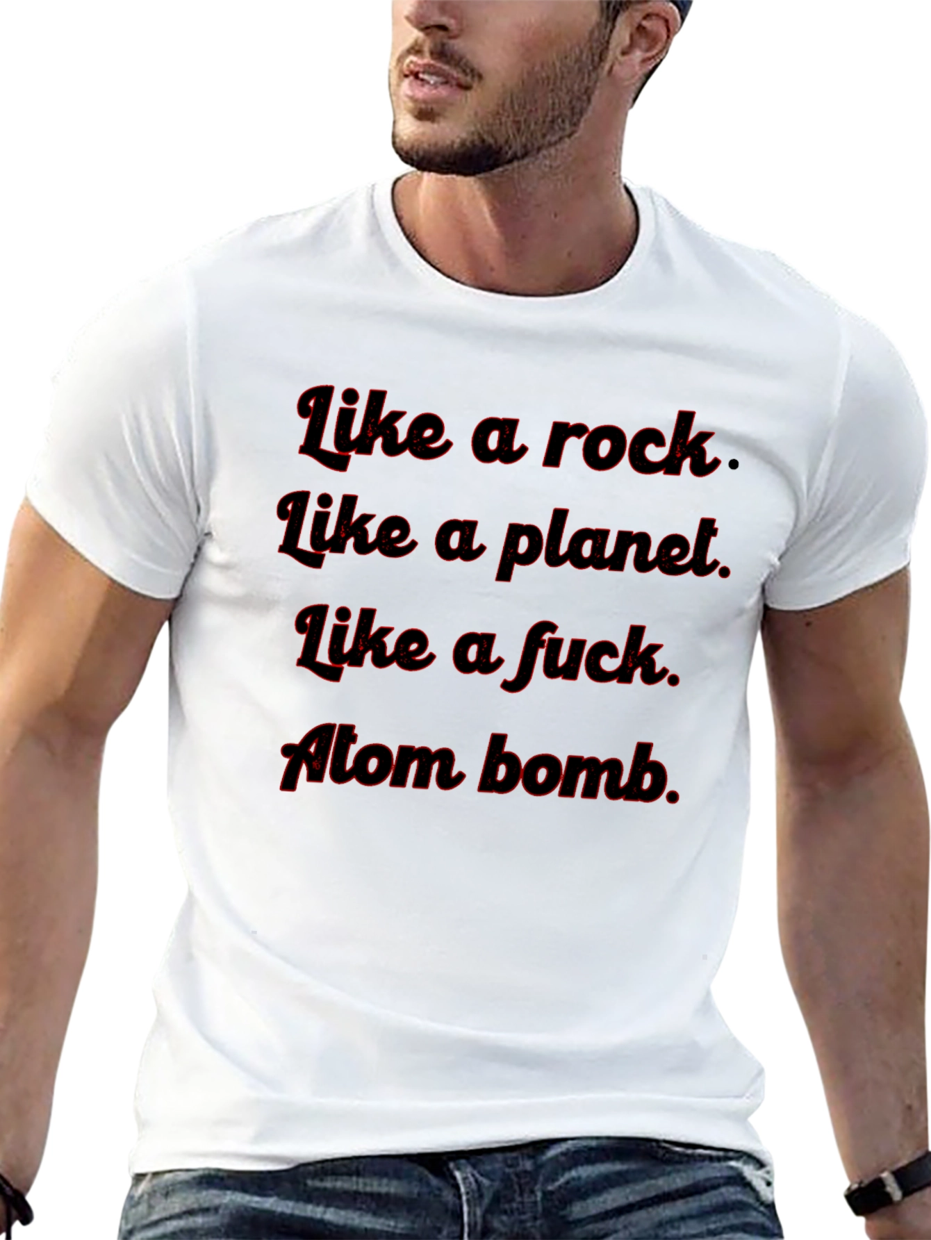 Like A Rock Tee - Funny Graphic T-Shirt