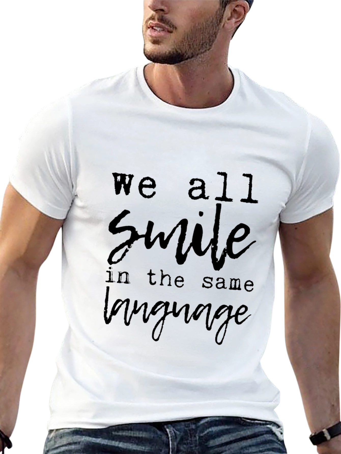 We All Smile T-Shirt - Soft Cotton Blend