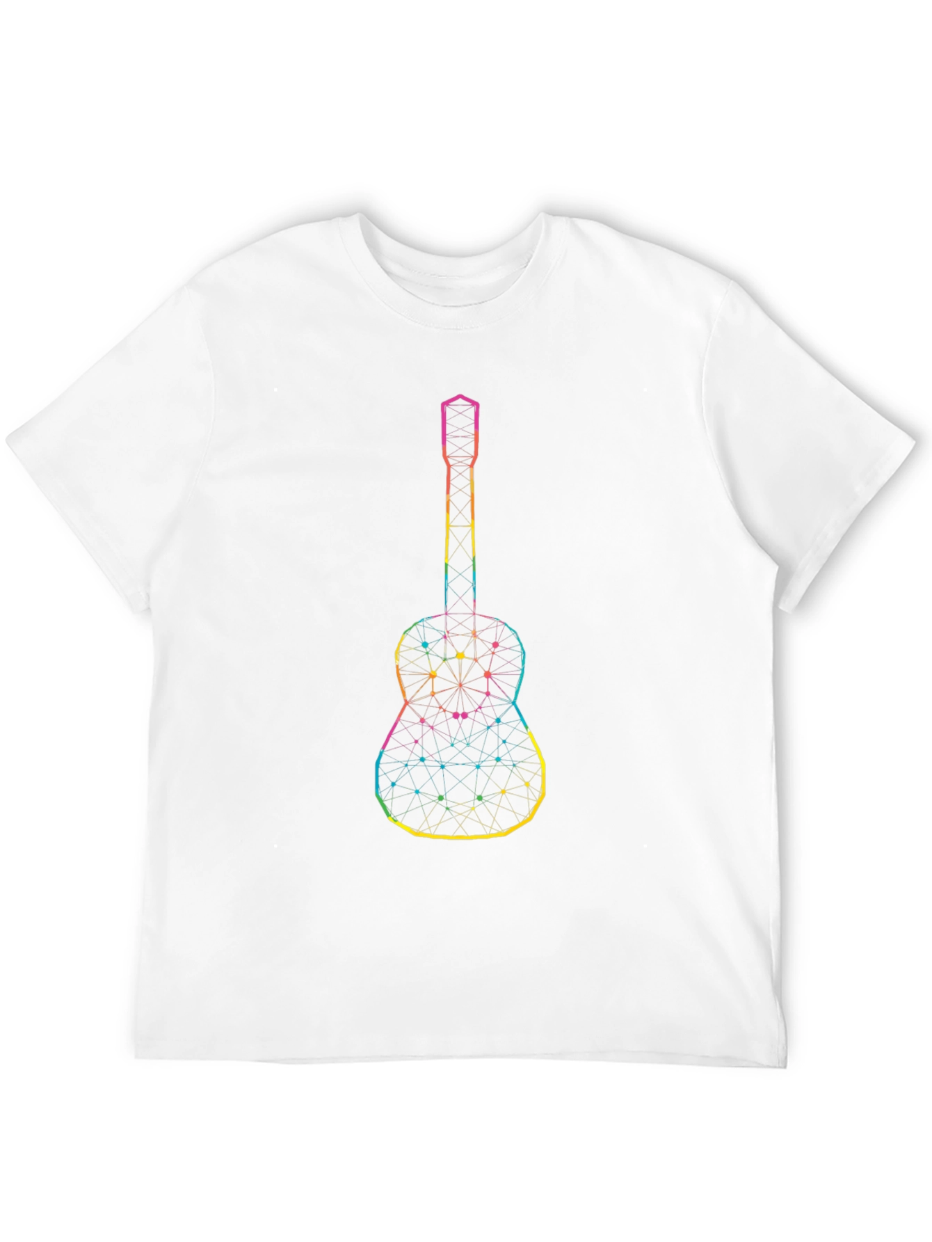 Geometric Guitar Graphic Black Tee