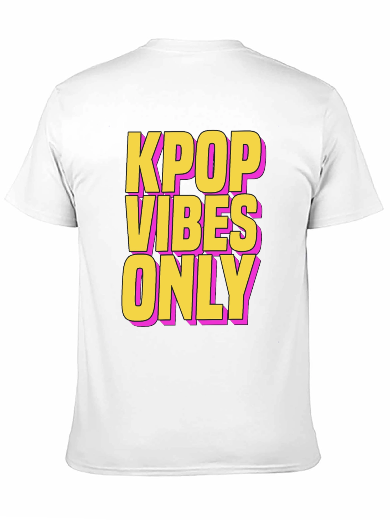 Kpop Vibes Only Graphic Tee - Black
