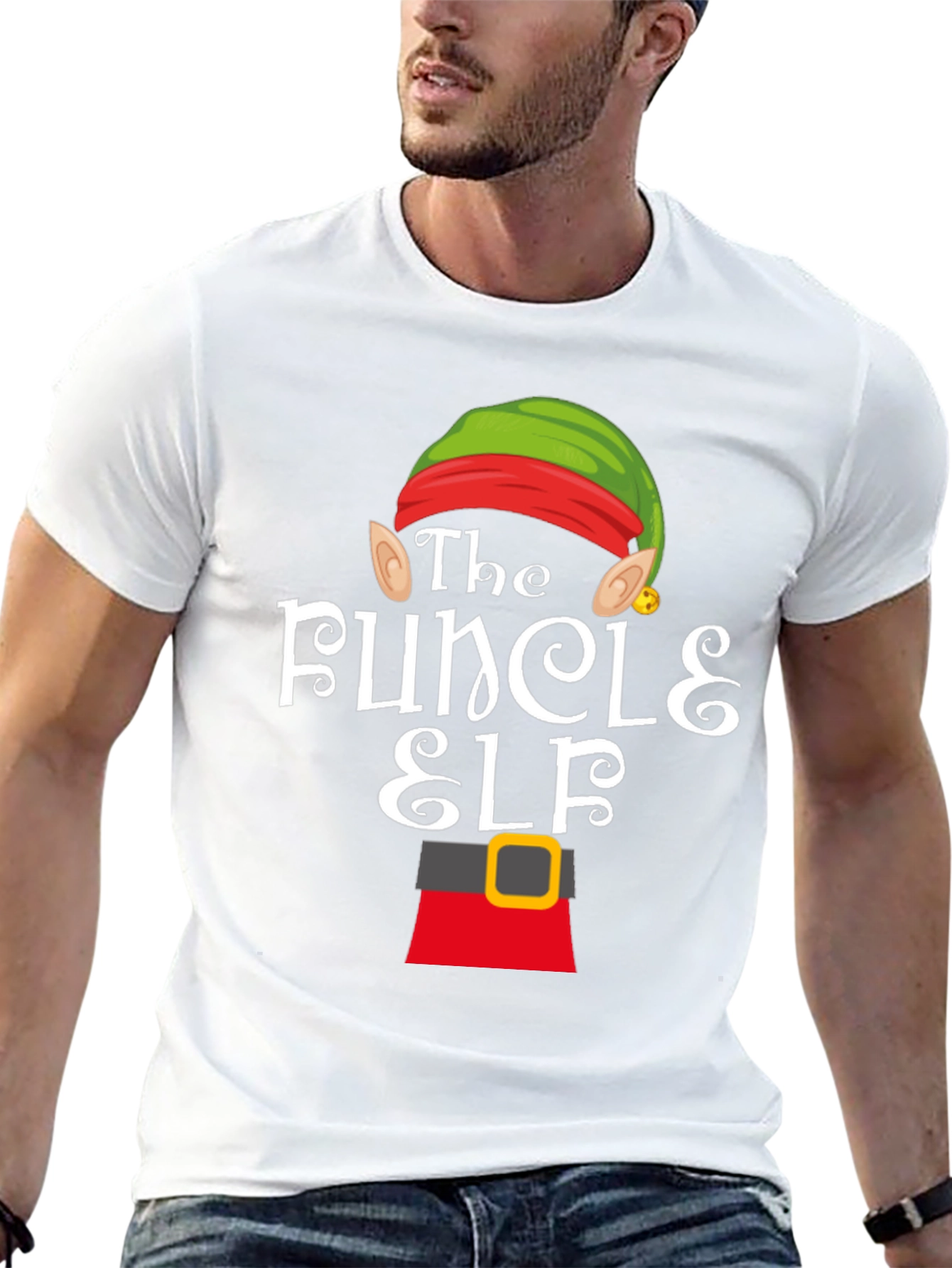 The Funcle Elf Christmas T-Shirt
