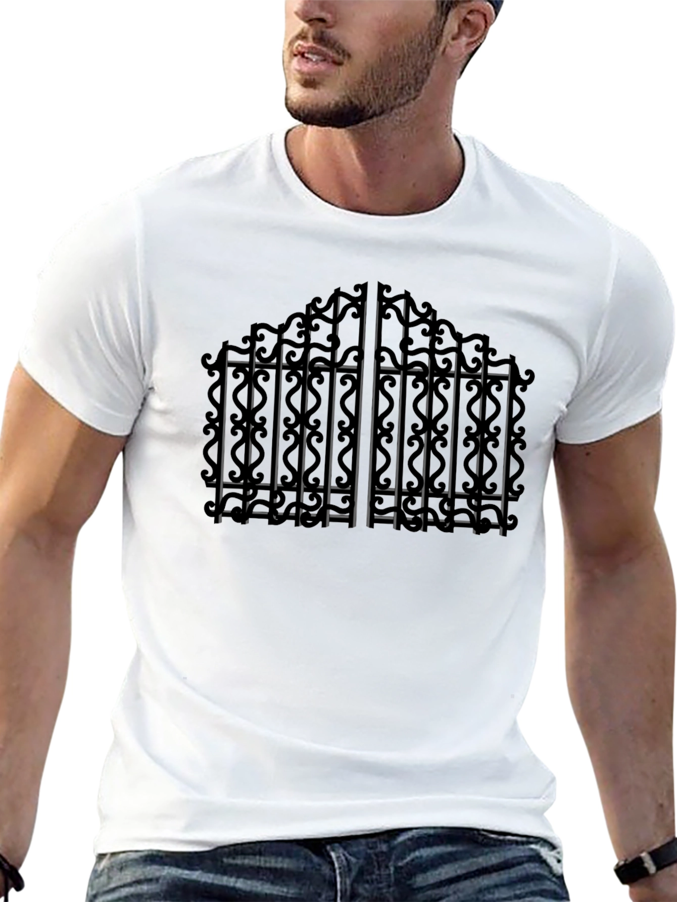 Gothic Gate T-Shirt - Unique Graphic Tee