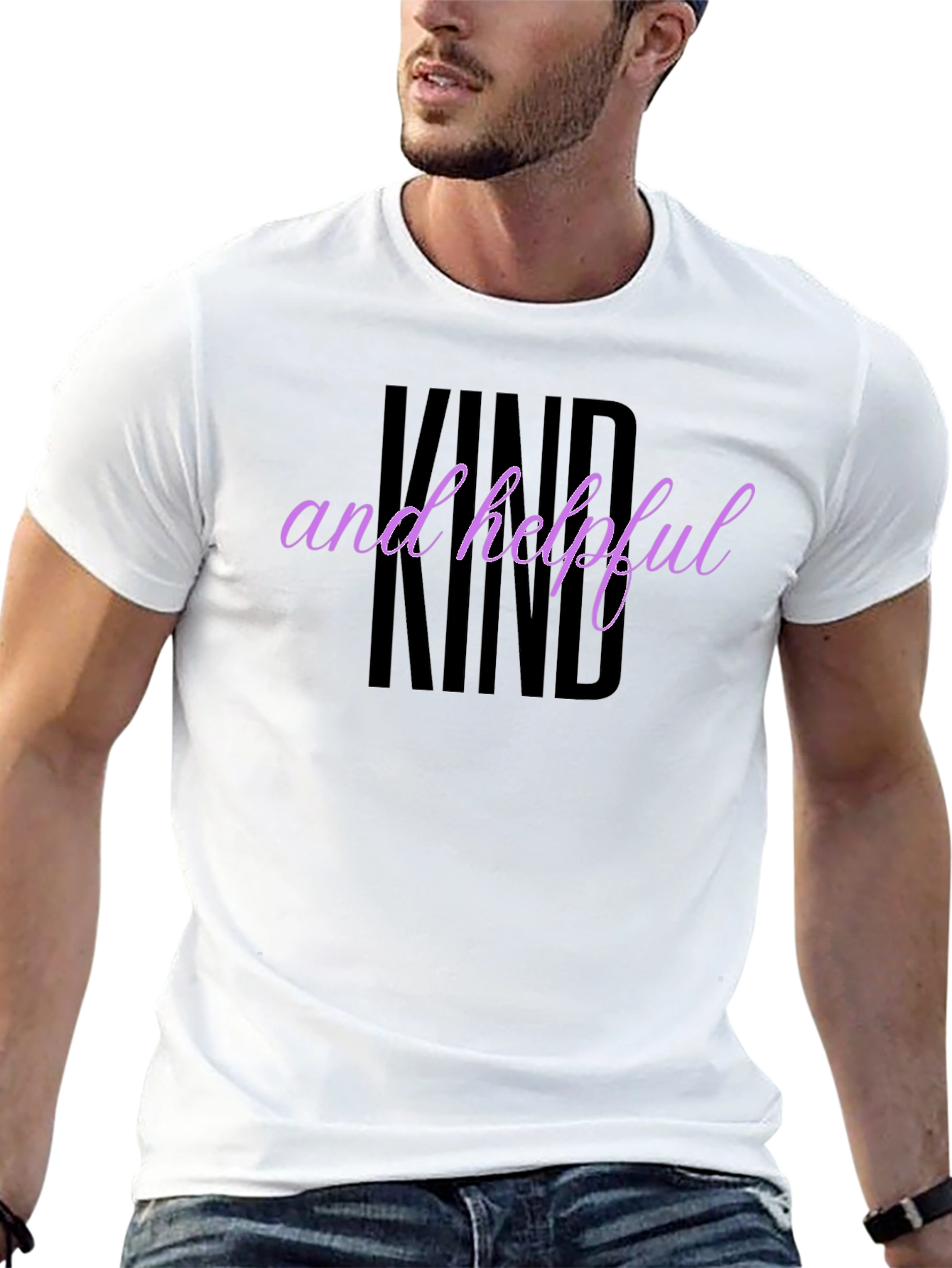Kind and Helpful Graphic Tee - Black