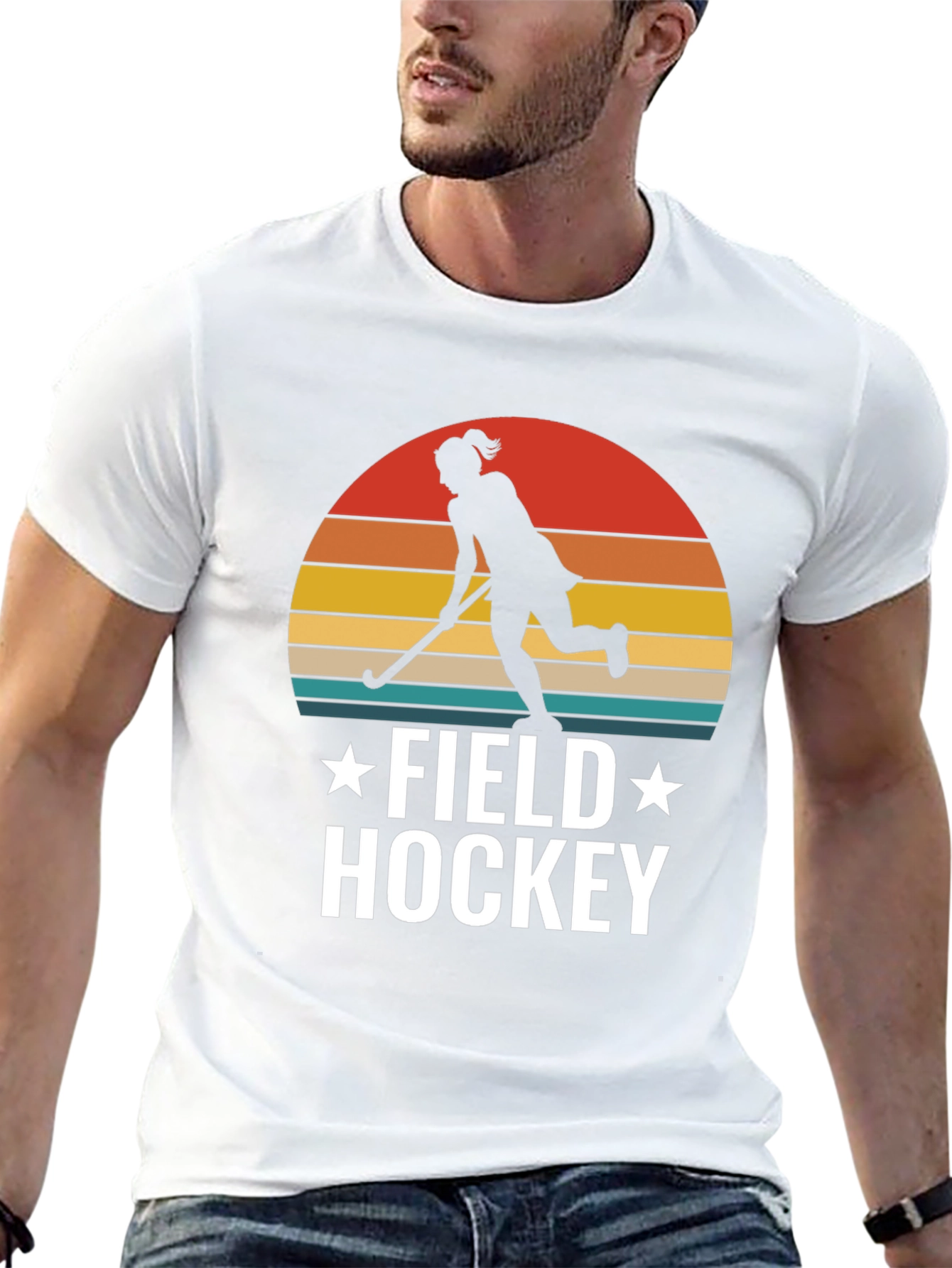 Field Hockey Sunset T-Shirt
