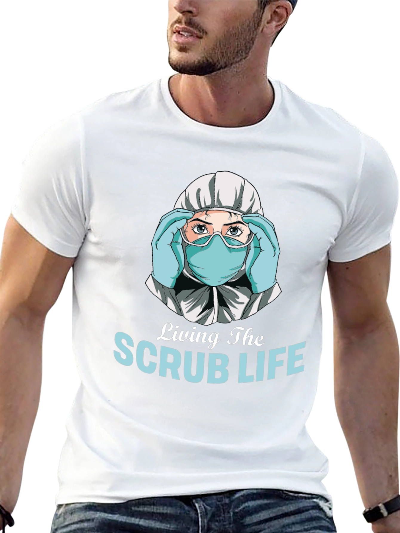 Living the Scrub Life Graphic T-Shirt