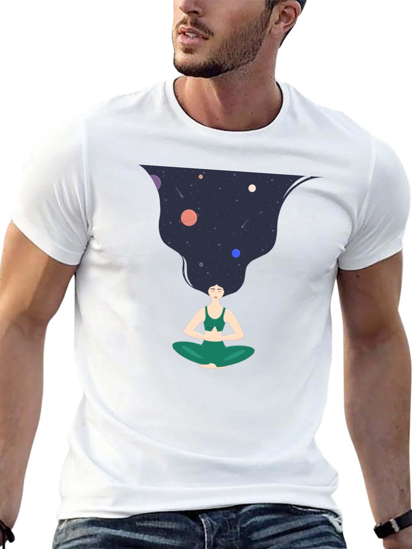 Yoga Galaxy Mind T-Shirt - Meditate in Style