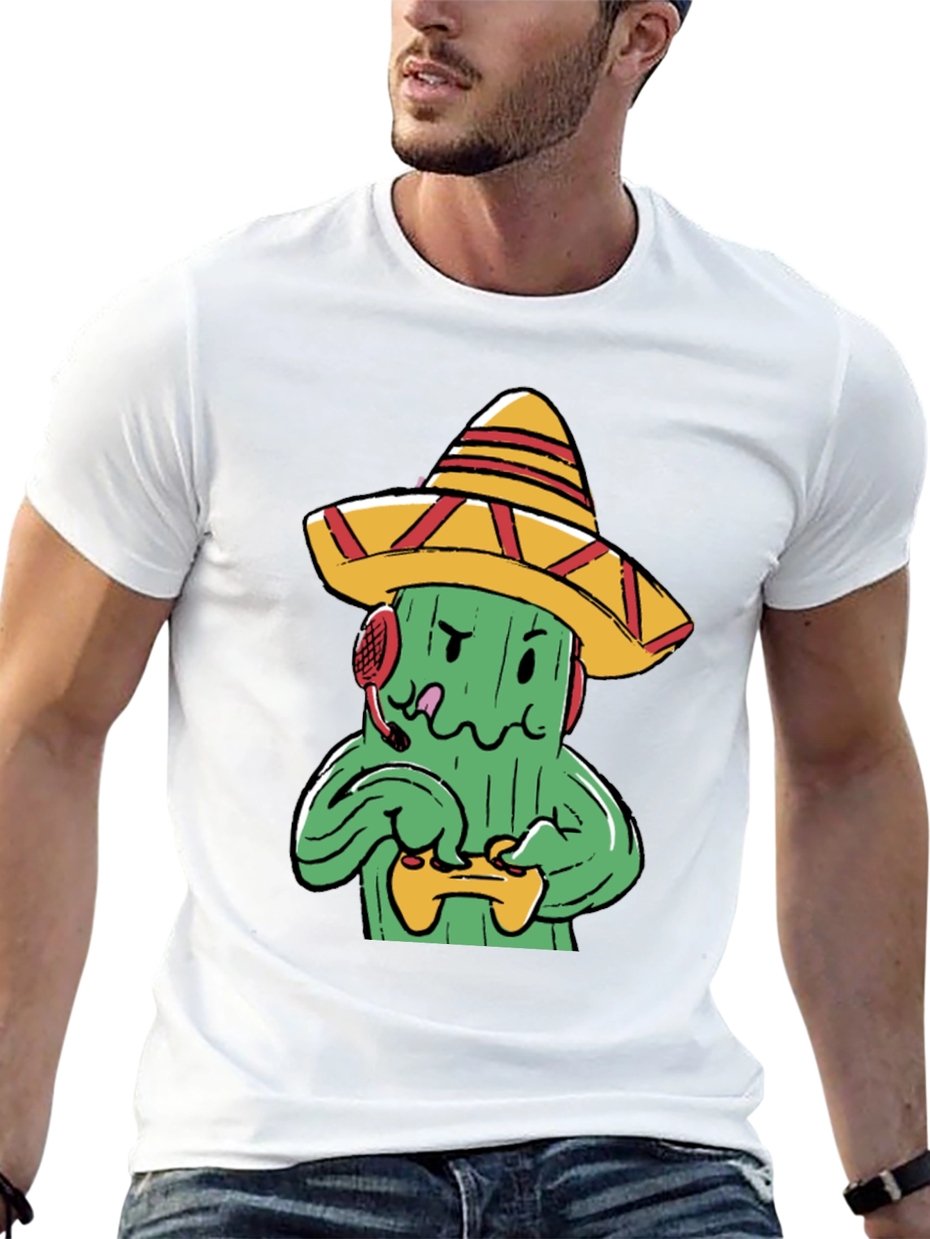 Gaming Cactus T-Shirt - Wear Your Passion!