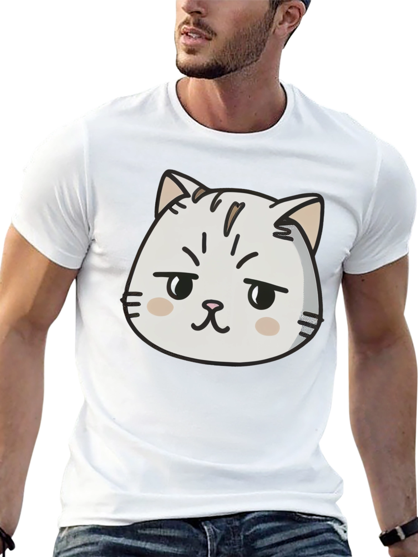 Grumpy Cat Graphic Tee - Mens Black T-Shirt