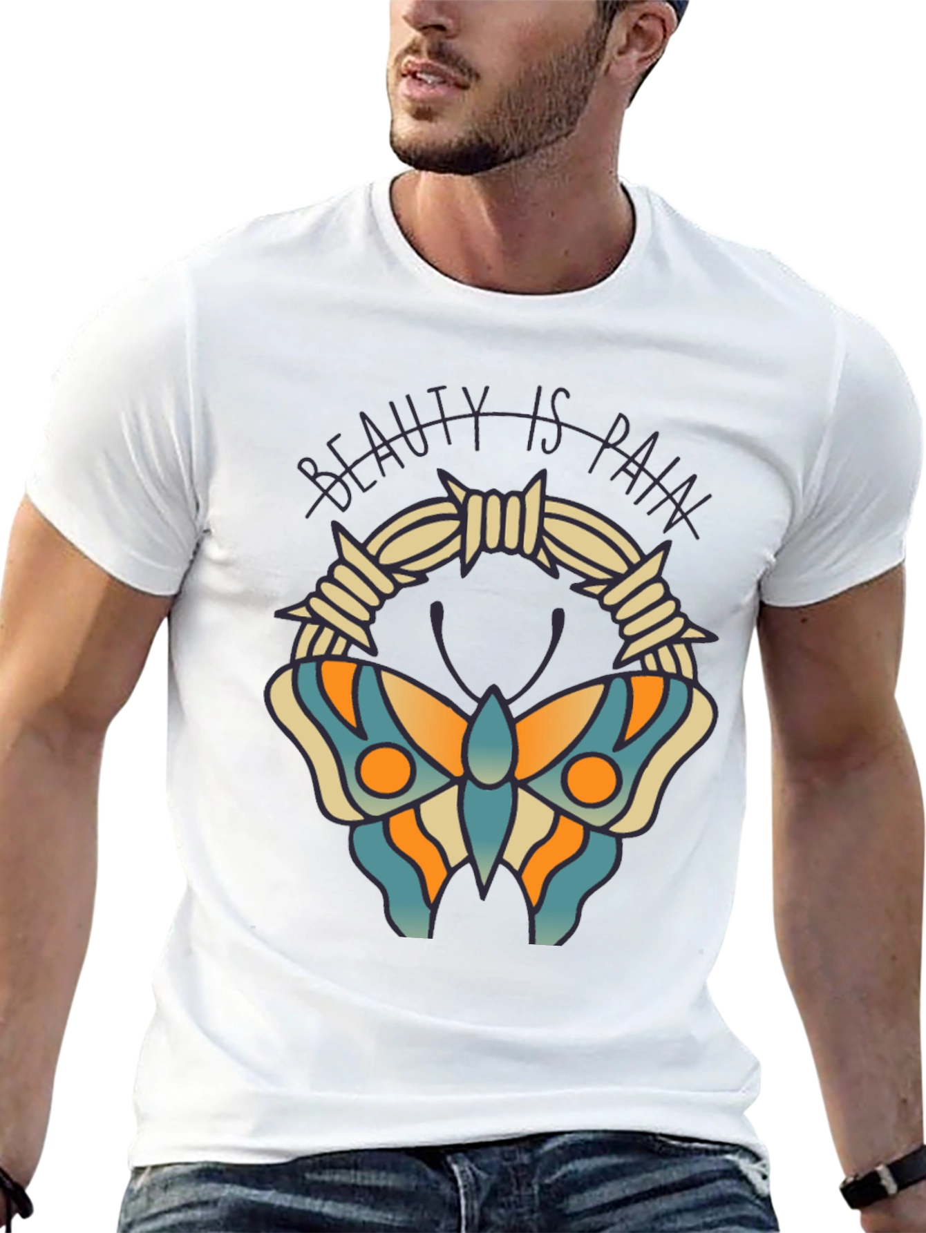 Beauty is Pain Butterfly T-Shirt